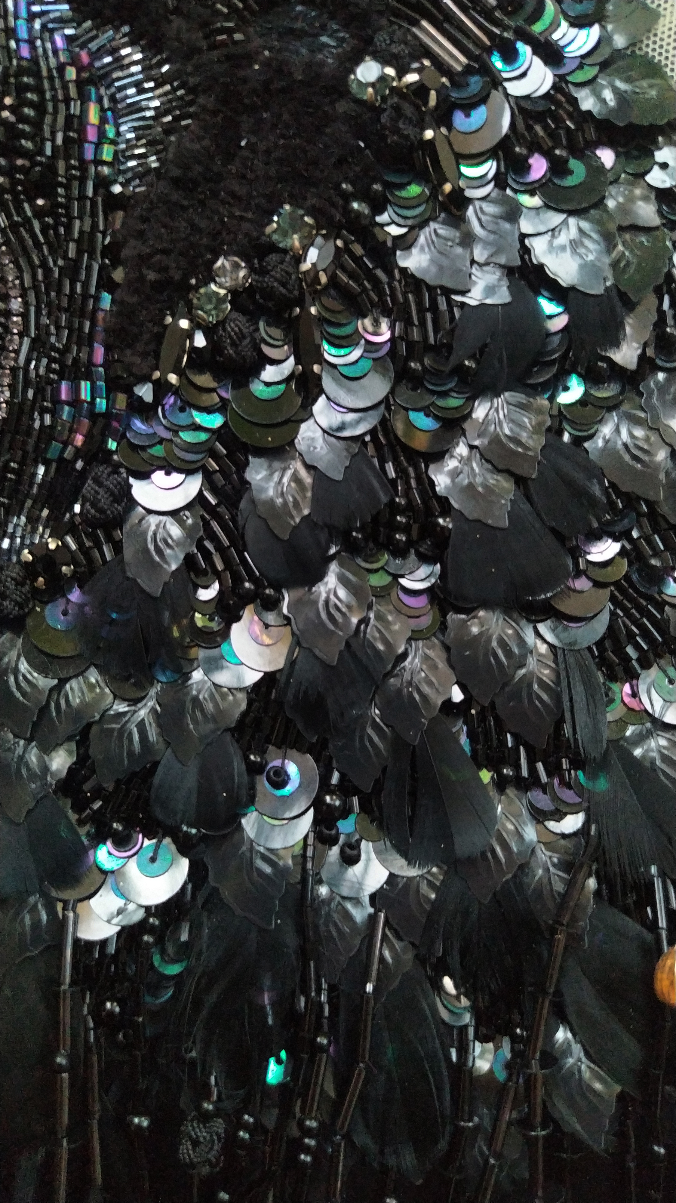 White flowers with gold elements